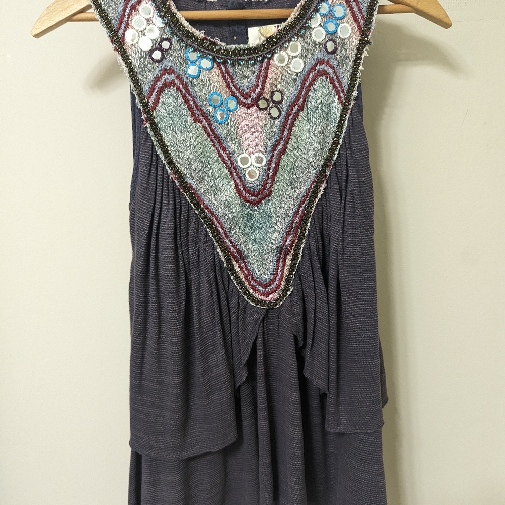 Free People purple sleeveless blouse, S/T